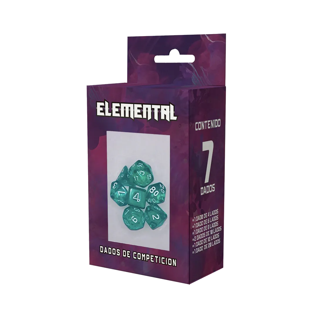 Set de dados Elemental color Calipso